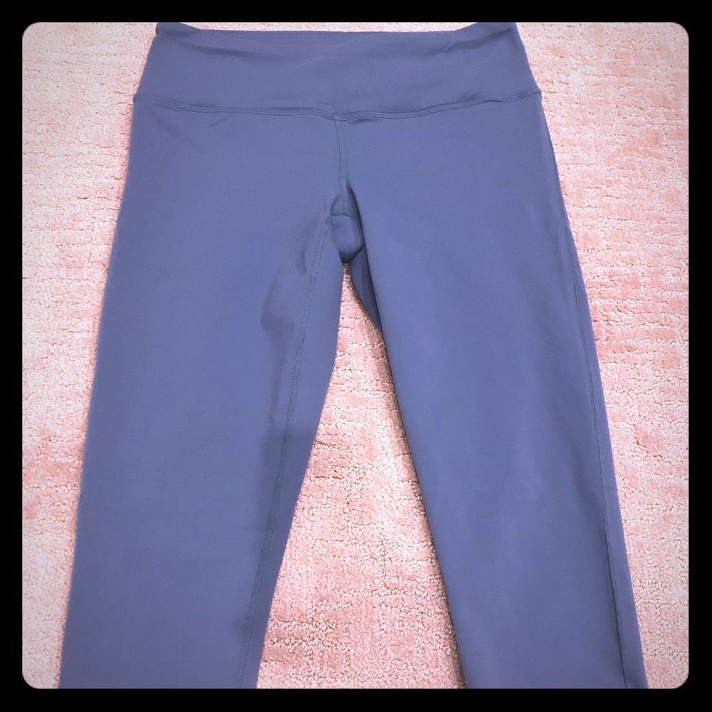 Prana crop workout leggings L blue
